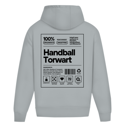 Handball Torwart Oversized Hoodie in Light Asphalt – Rückseite