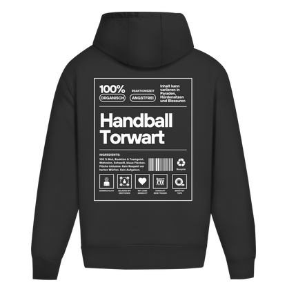 Handball Torwart Oversized Hoodie in Black – Rückseite