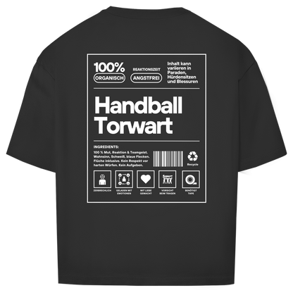 Handball Torwart Oversized Shirt in Schwarz – Rückseite