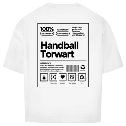 Handball Torwart Oversized Shirt in Weiß – Rückseite