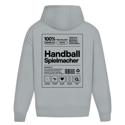 Handball Spielmacher Oversized Hoodie in Light Asphalt – Rückseite
