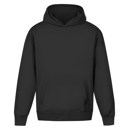 Handball Rückraumbomber Oversized Hoodie in Black – Vorderseite