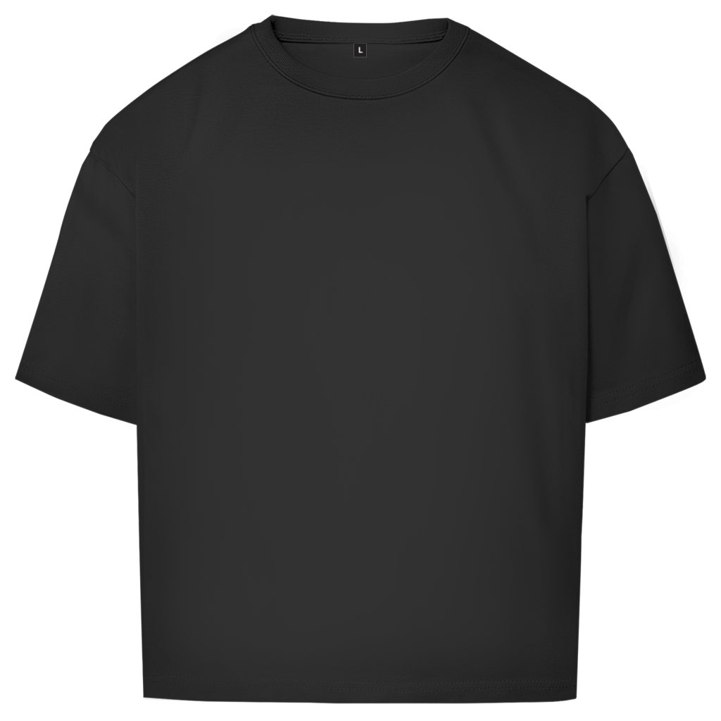 Handball Papa Oversized Shirt in Schwarz – Vorderseite
