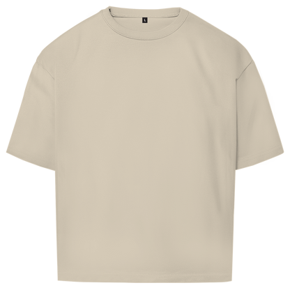 Handball Papa Oversized Shirt in Sand – Vorderseite