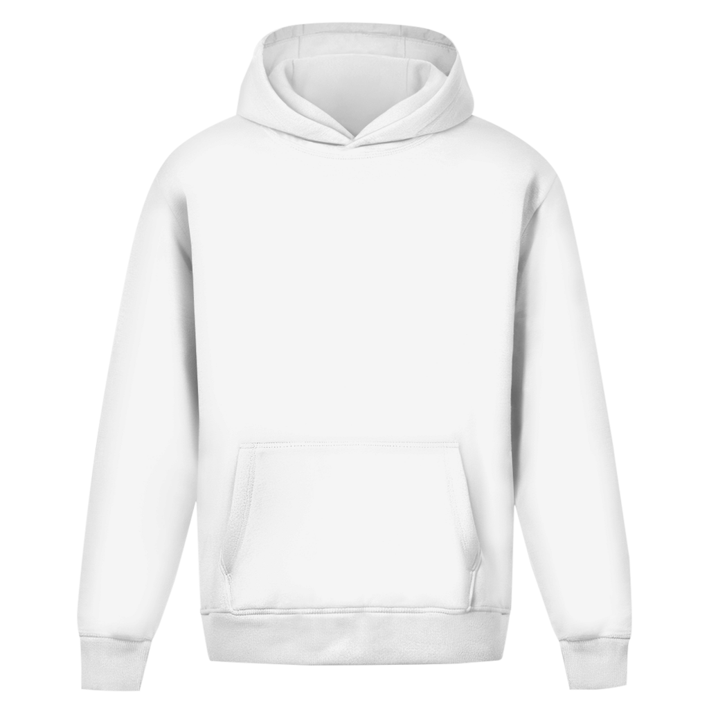 Handball Papa Oversized Hoodie in White – Vorderseite