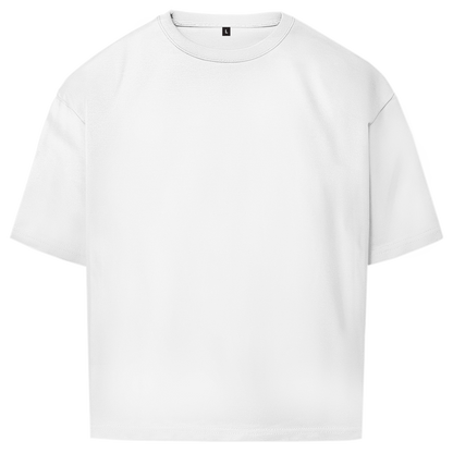 Handball Außenspieler Oversized Shirt in Weiß – Vorderseite