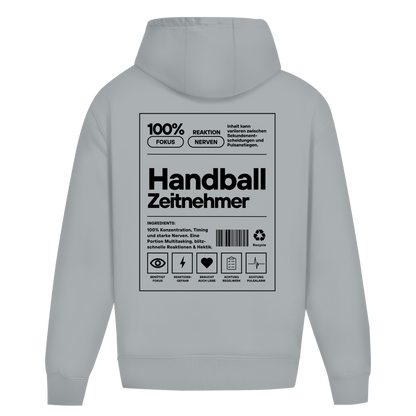 Handball Zeitnehmer Oversized Hoodie in Light Asphalt – Rückseite