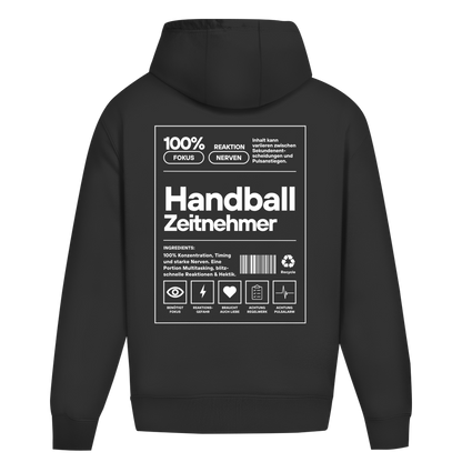 Handball Zeitnehmer Oversized Hoodie in Black – Rückseite