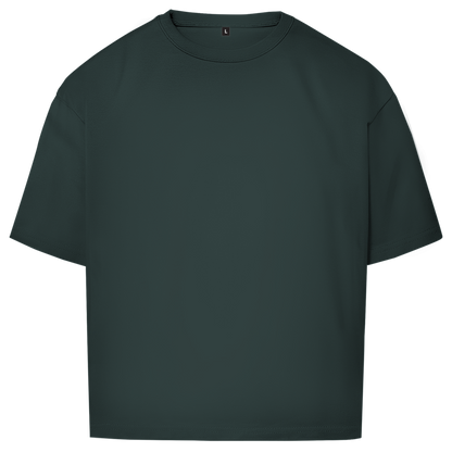 My Sport Is Not A Hobby Oversized Shirt in Dunkelgrün – Vorderseite