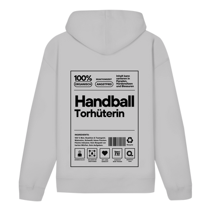 Handball Torhüterin Hoodie personalisiert in Grau