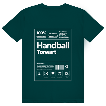 Handball Torwart T-Shirt personalisiert in Dunkelgrün