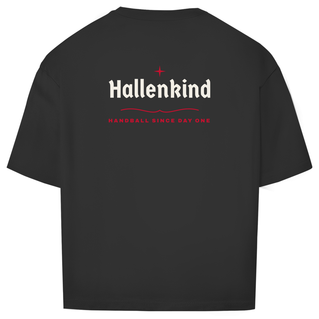 Handball Hallenkind – Oversized Shirt in Schwarz – Rücken