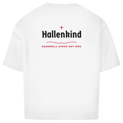 Handball Hallenkind – Oversized Shirt in Weiß – Rücken
