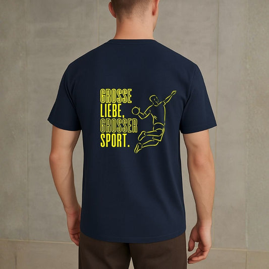 Unisex T-Shirt - Große Liebe, großer Sport. - Backprint