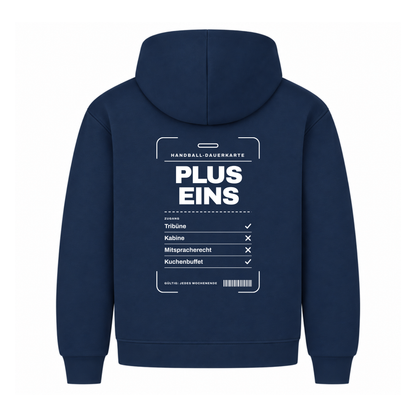 Handball Plus Eins – Dauerkarte – Hoodie in Navy