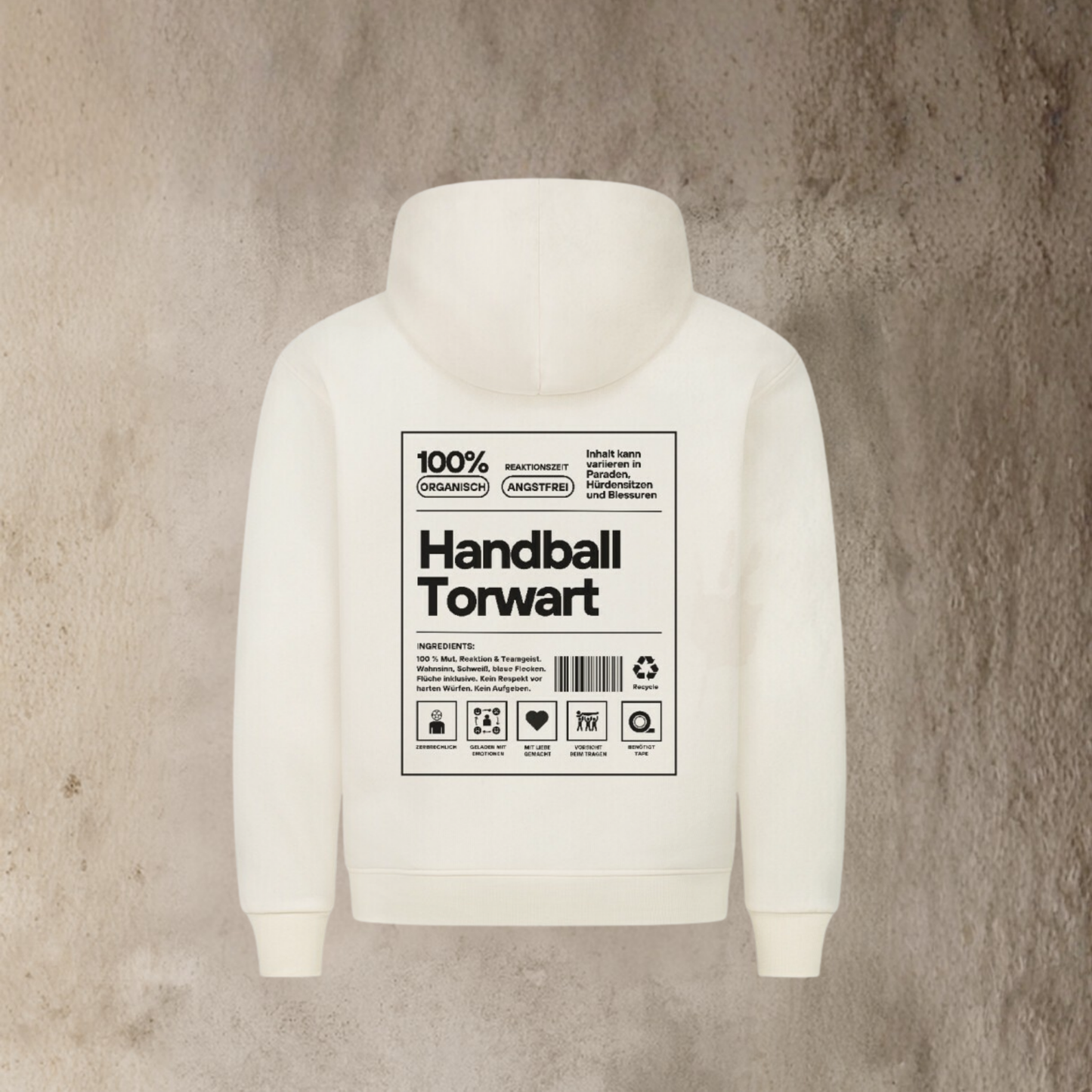 Unisex Hoodie - Label Handball Torwart