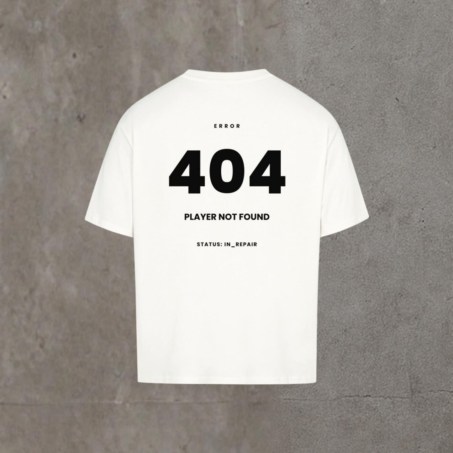 Oversized Shirt - Error 404 - Player not found