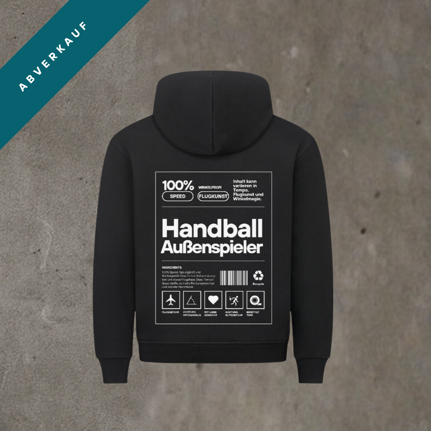 Abverkauf - Unisex Hoodie Außenspieler Label