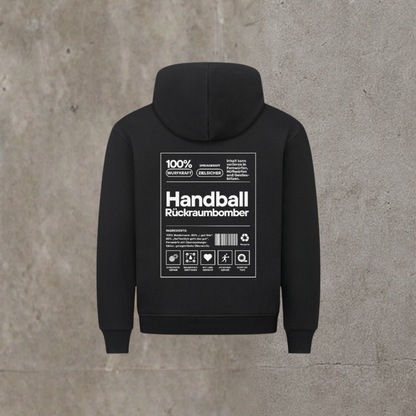 Unisex Hoodie - Label Handball Rückraumbomber