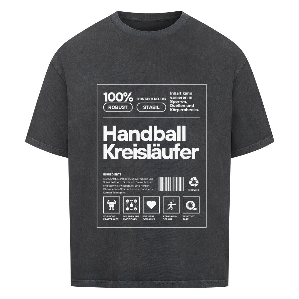 Abverkauf - Oversized Shirt - Handball Kreisläufer Label
