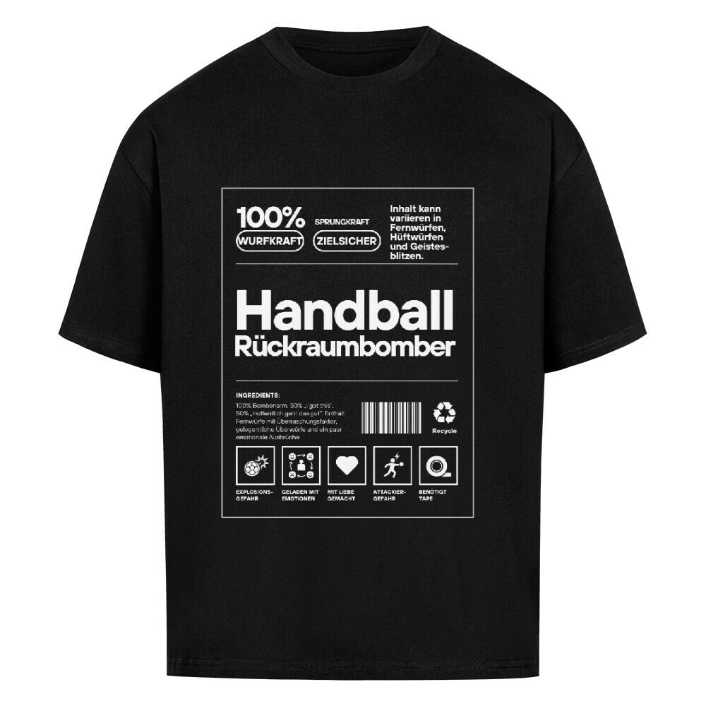 Abverkauf - Oversized Shirt - Handball Rückraumbomber Label