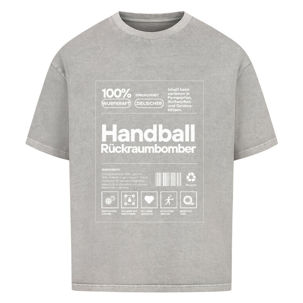 Abverkauf - Oversized Shirt - Handball Rückraumbomber Label