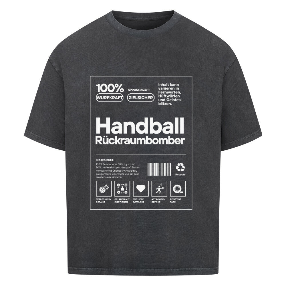 Abverkauf - Oversized Shirt - Handball Rückraumbomber Label