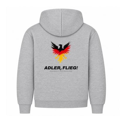 Handball Adler flieg – Hoodie in Grau
