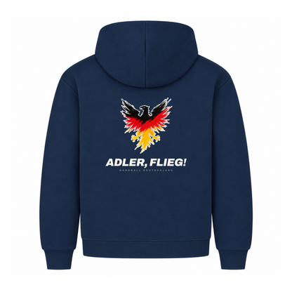 Handball Adler flieg – Hoodie in Navy