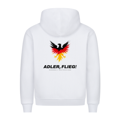 Handball Adler flieg – Hoodie in Weiß