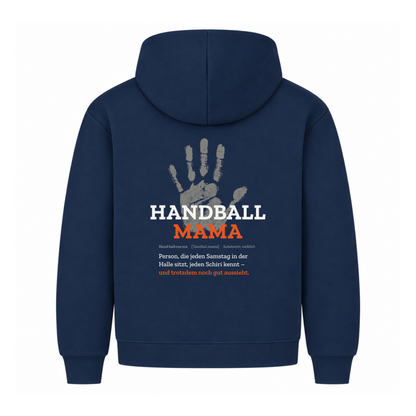 Handball Mama – Handabdruck – Hoodie in Navy
