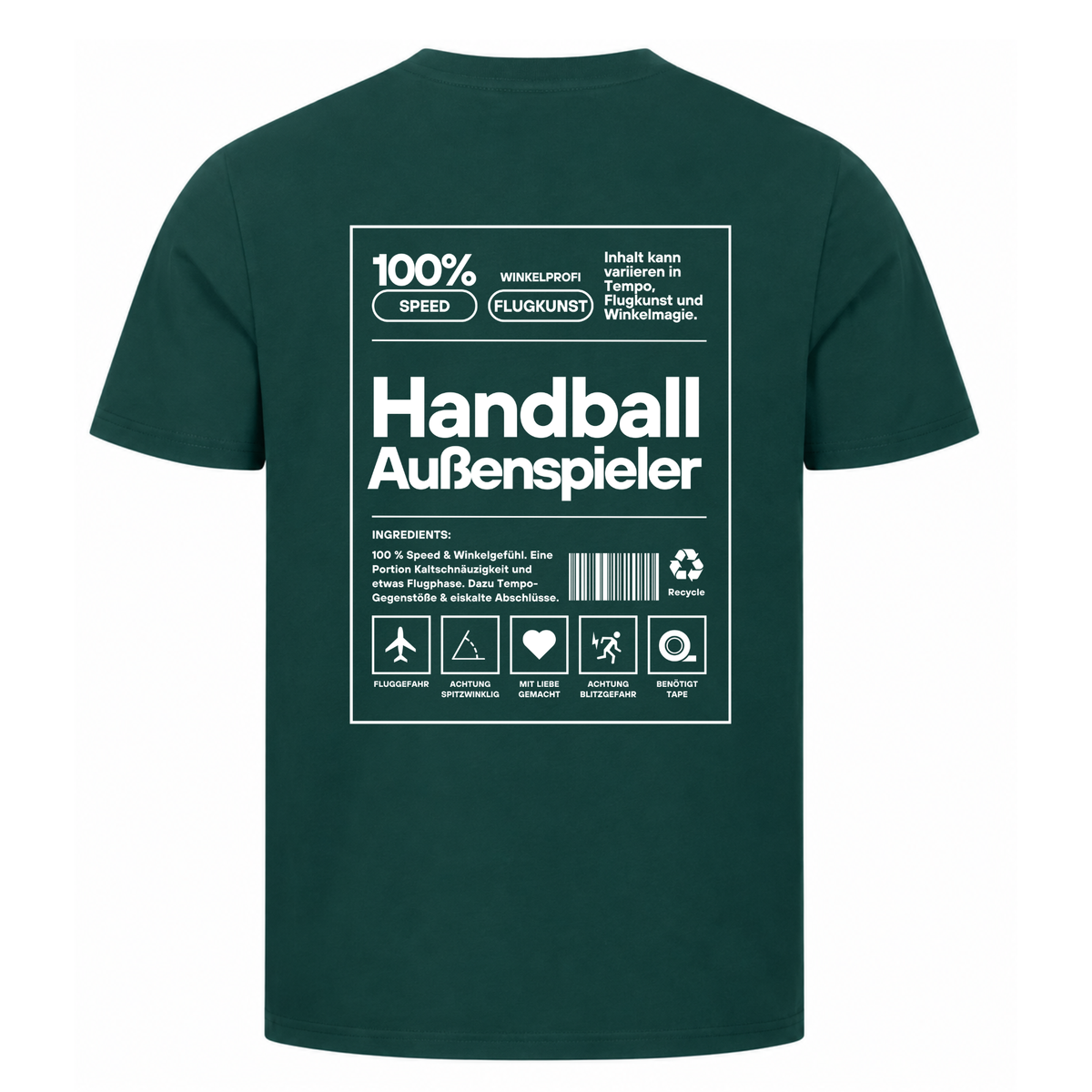 Handball Außenspieler T-Shirt in Dunkelgrün