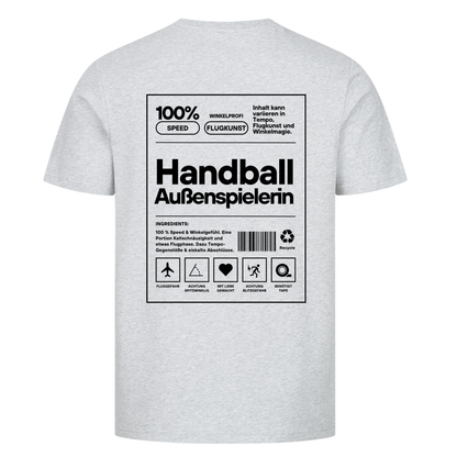 Handball Außenspielerin T-Shirt in Heather Grey