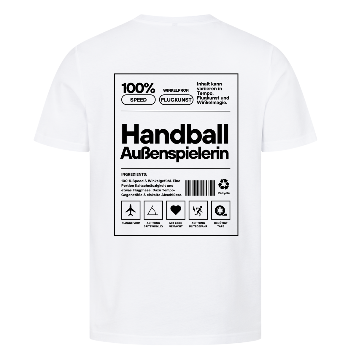 Handball Außenspielerin T-Shirt in Weiß