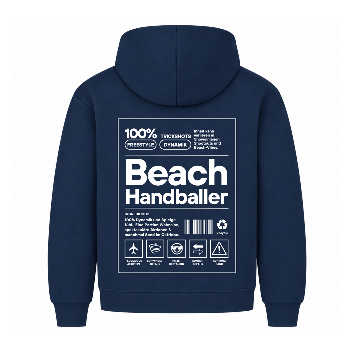 Beach-Handballer Hoodie in Navy