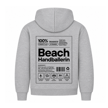 Beach-Handballerin Hoodie in Grau