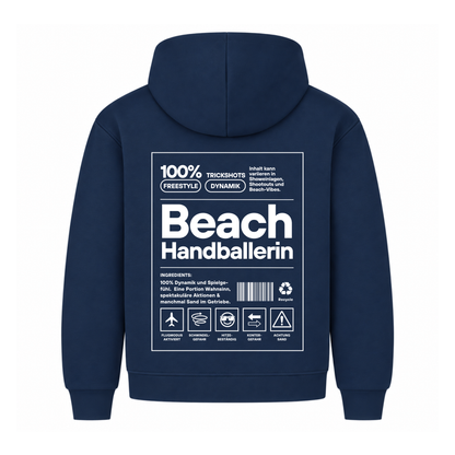 Beach-Handballerin Hoodie in Navy