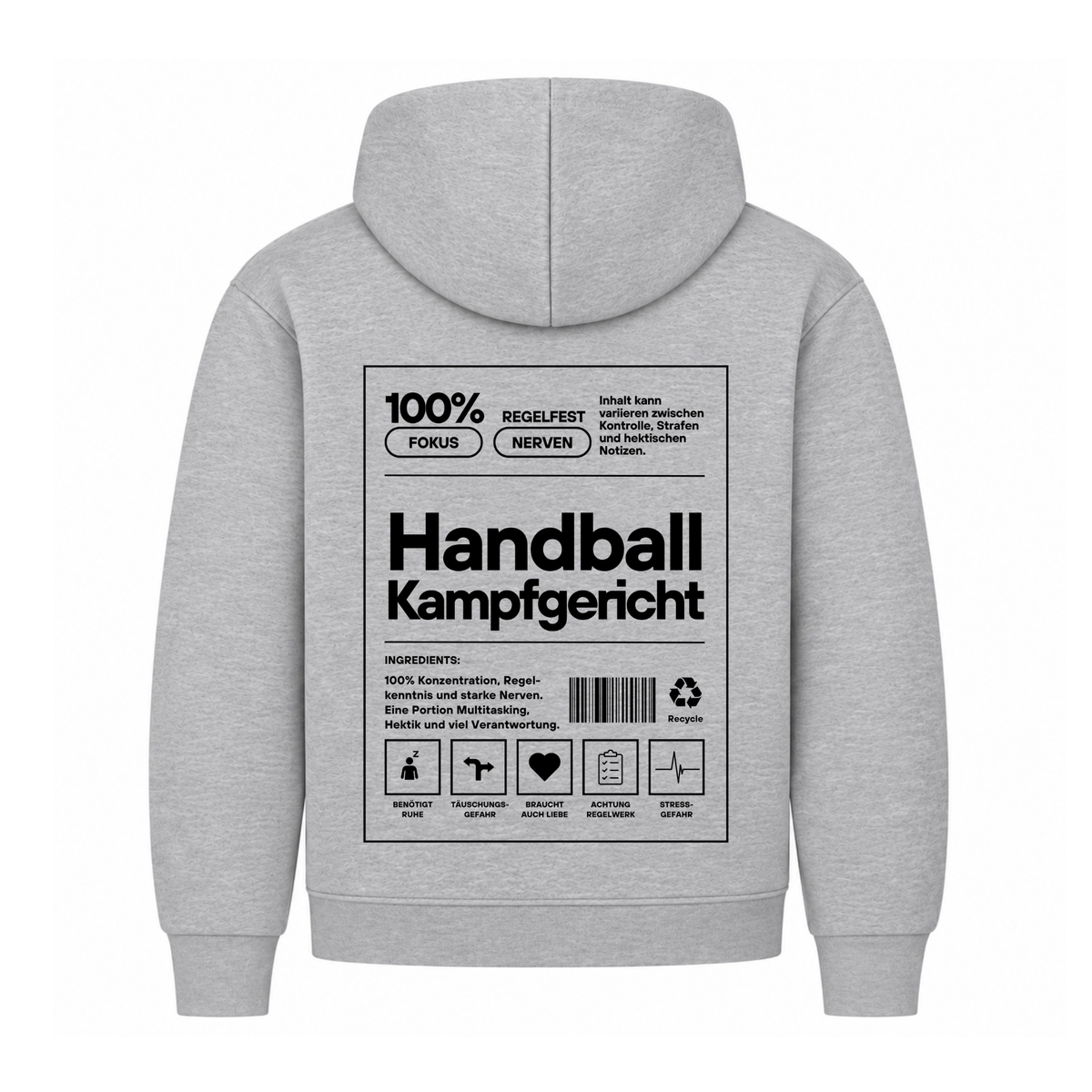 Handball Kampfgericht Hoodie in Grau