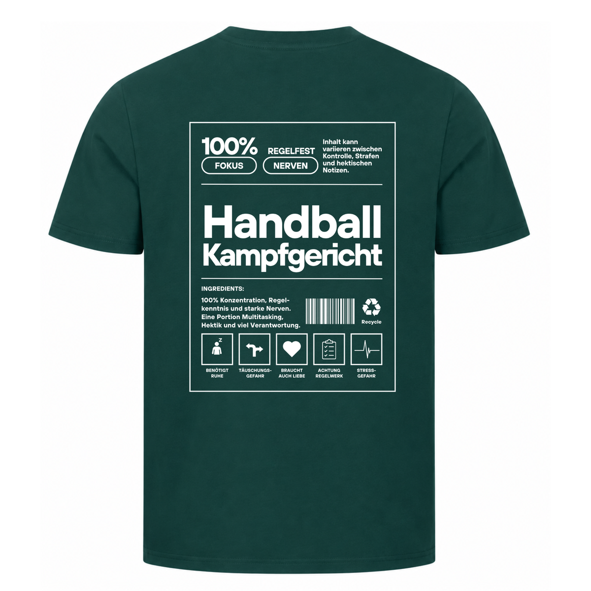 Handball Kampfgericht T-Shirt in Dunkelgrün