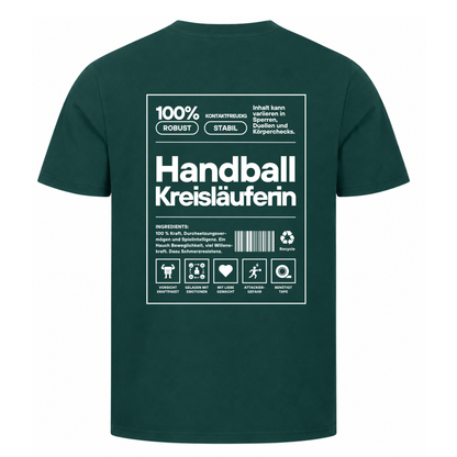Handball Kreisläuferin T-Shirt in Dunkelgrün