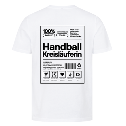 Handball Kreisläuferin T-Shirt in Weiß