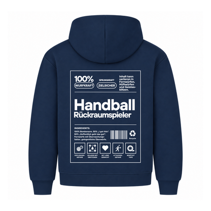 Handball Rückraumspieler Hoodie in Navy