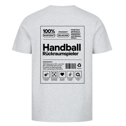 Handball Rückraumspieler T-Shirt in Heather Grey