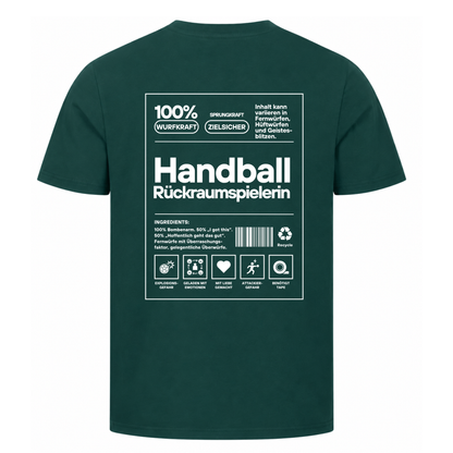 Handball Rückraumspielerin T-Shirt in Dunkelgrün