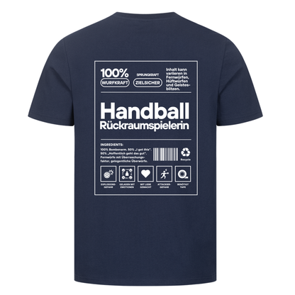 Handball Rückraumspielerin T-Shirt in French Navy