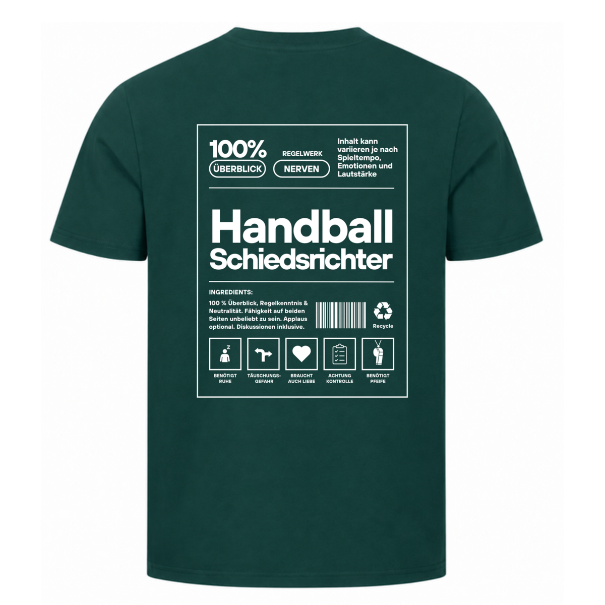 Handball Schiedsrichter – T-Shirt in Dunkelgrün