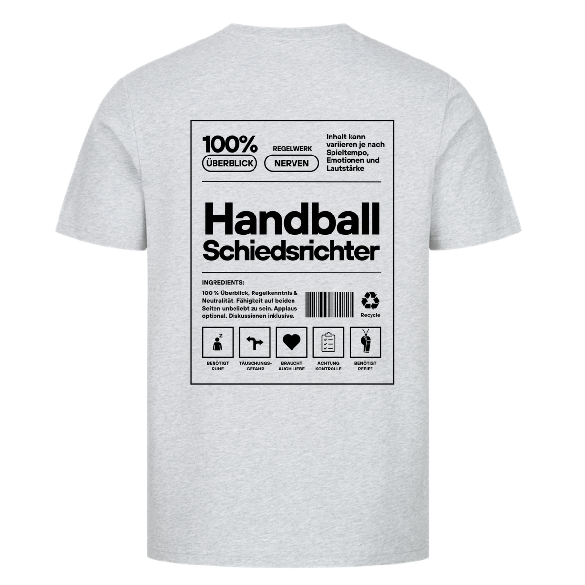 Handball Schiedsrichter – T-Shirt in Heather Grey