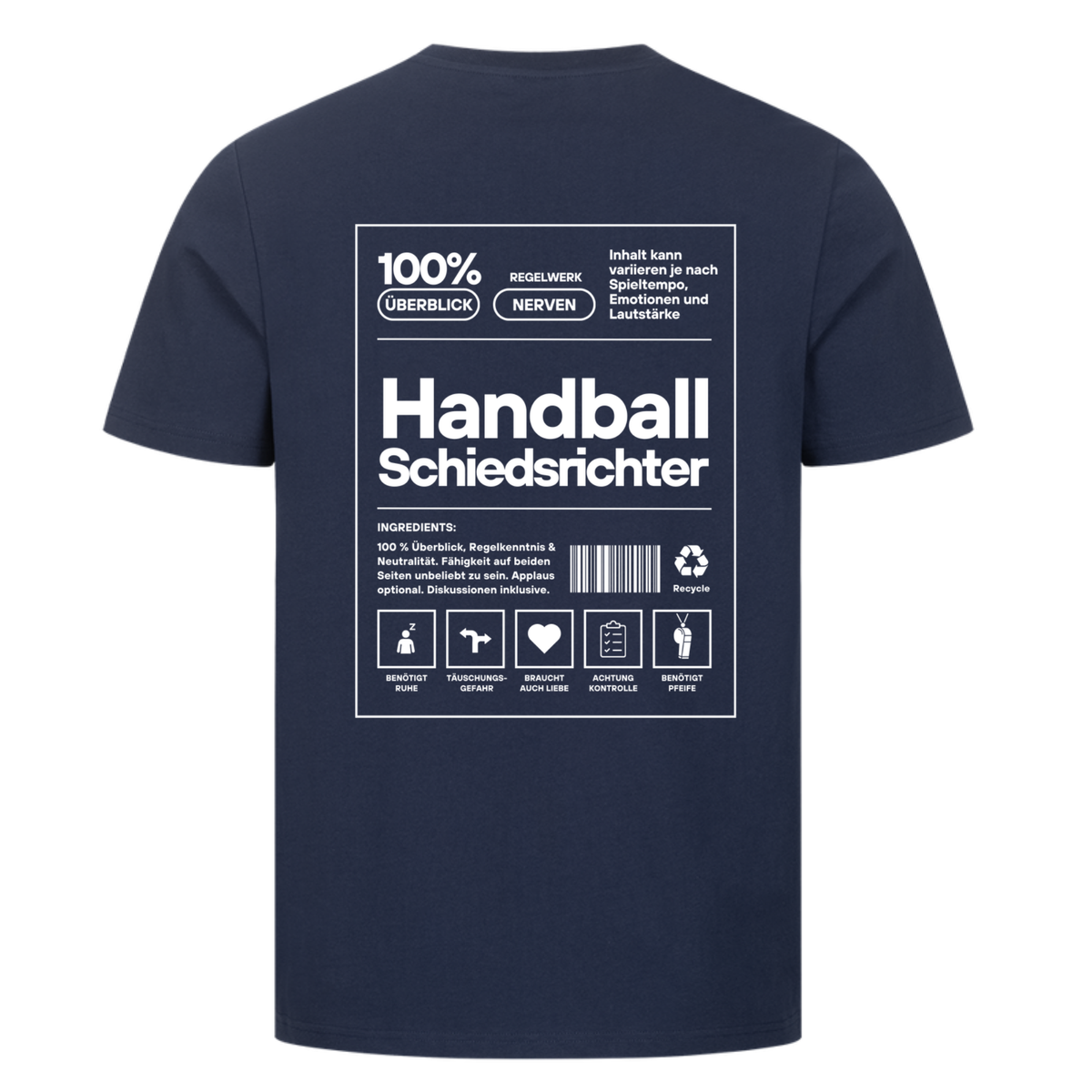 Handball Schiedsrichter – T-Shirt in French Navy