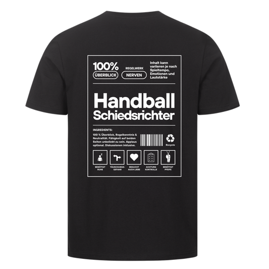 Handball Schiedsrichter – T-Shirt in Schwarz