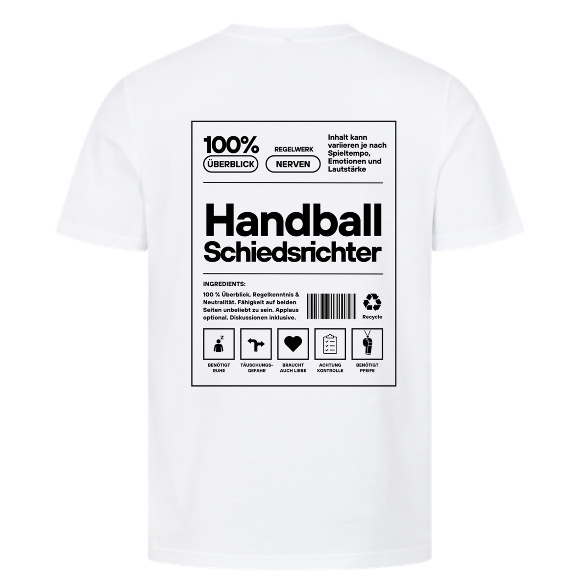 Handball Schiedsrichter – T-Shirt in Weiß